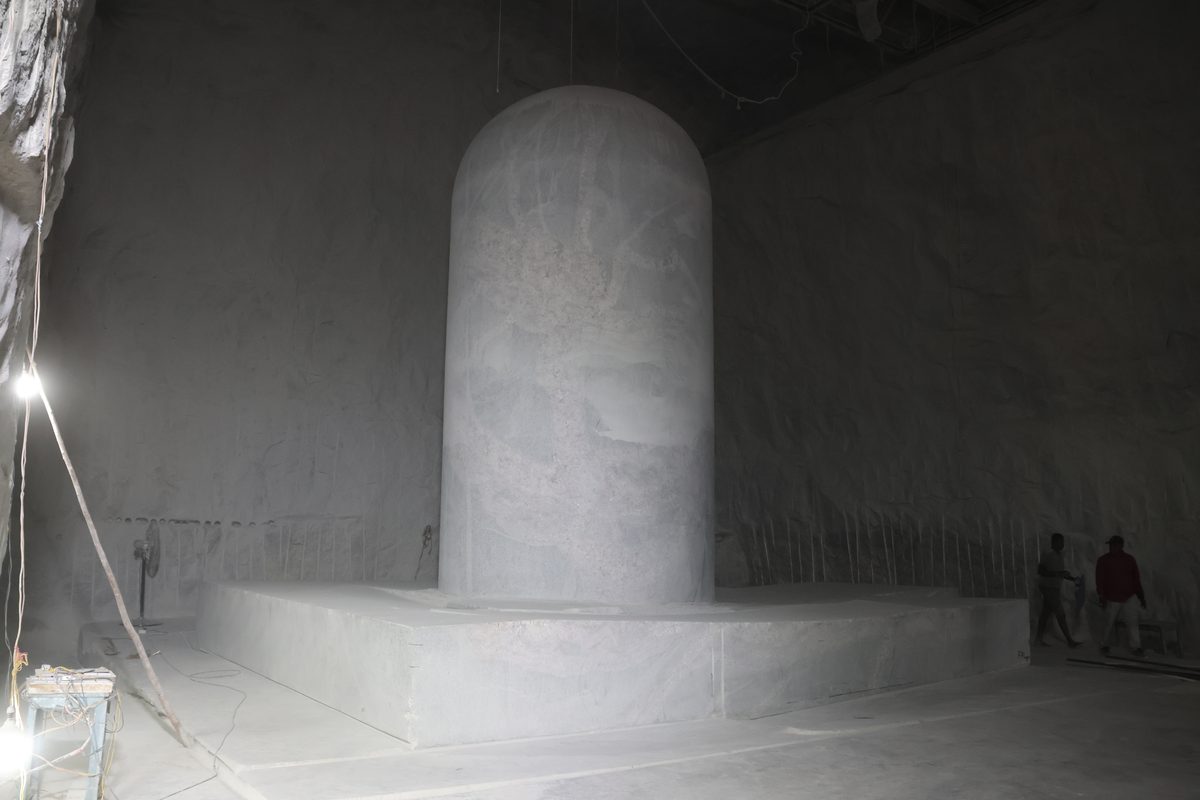 Temple construction progress